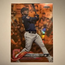 2018 Topps Chrome Orange Refractor Edwin Encarnacion 6/25 T1