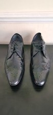 FRANK WRIGHT 1885 BLACK LACE UP MENS LEATHER SHOES (UK 10, EU 44)