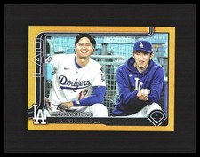 2025 Ohtani/Sasaki Topps Update Series Rising Sons Gold /50 #US269 LA Dodgers