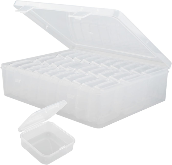 31 StüCk Kleine Aufbewahrungsboxen Mini Aufbewahrungsbox Aus Klarem Transparente-image