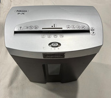 Fellowes P-7C Powershred Cross-Cut Paper Card Shredder 4.5 Gallon Bin 9" Entry