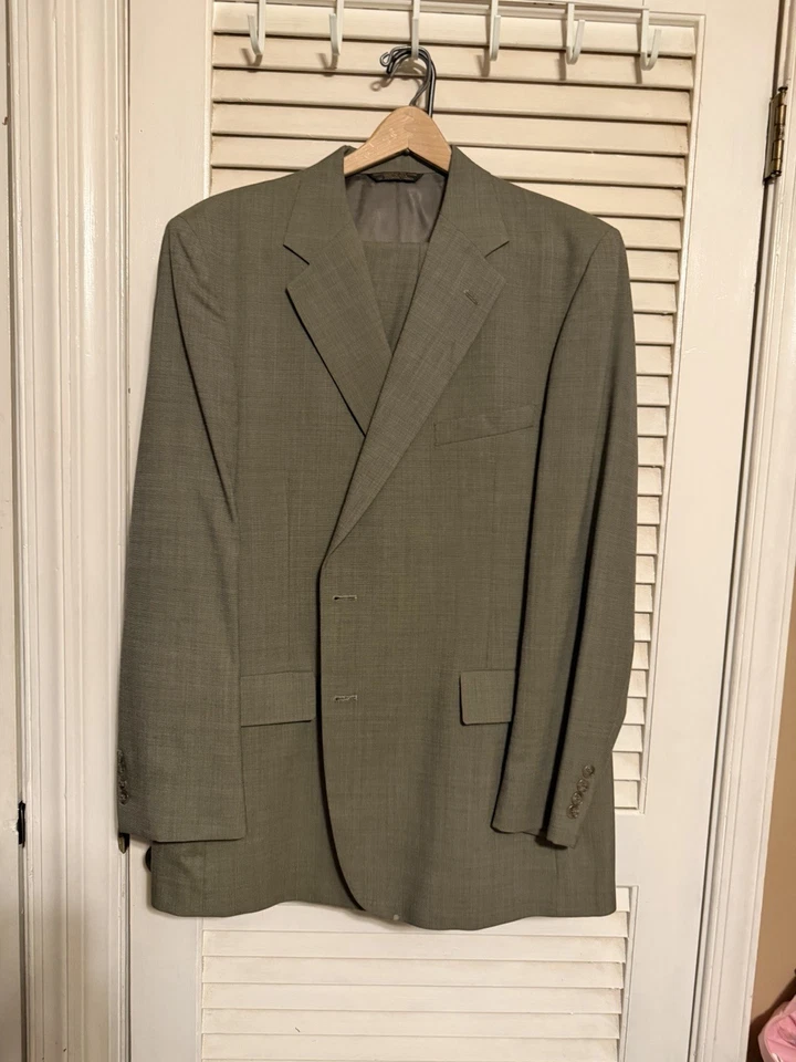 Blazer Abrigo Deportivo Vintage Lacrosse 46L Para Hombre Oliva Foto 2 de 4