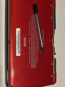 Nintendo 3DS Handheld System Flame Red Metallic With Stylus 