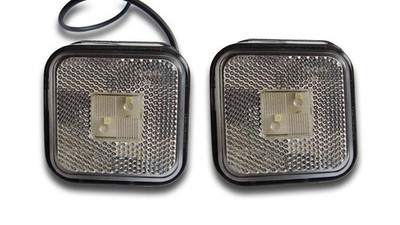 2 Multivolt LED Weiß Seite Positionen Lichter Marker Lampe Wohnmobil Fahrwerk