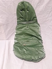 Rachel Zoe Pet Dog Winter Footed Jacket w/Removable Hood Green Medium NEW