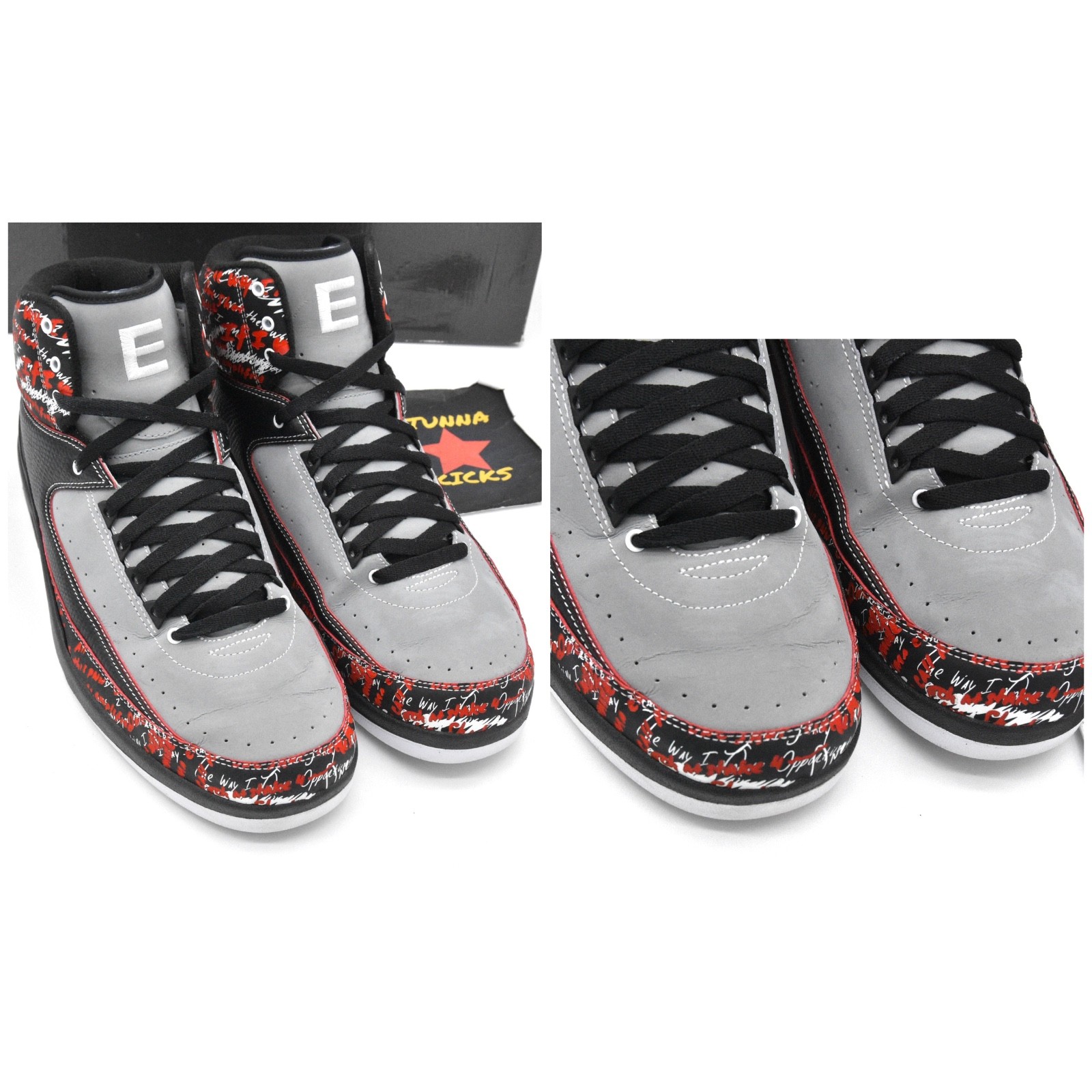 1of313 PROMO🦄 2008 Air Jordan 2 EMINEM SAMPLE size 13 RARE unc bred kaws travis image 10