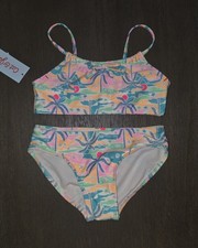 NEW GIRLS CAT  JACK 2 PIECE BIKINI SWIMSUIT SIZE S 6-7