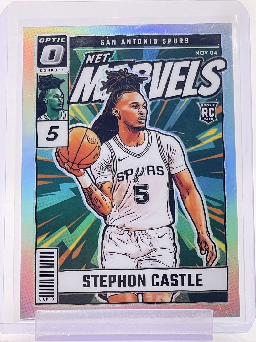 STEPHON CASTLE 2024-25 DONRUSS OPTIC ROOKIE NET MARVELS HOLO PRIZM RC Q5118