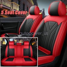 For Ford F-150 Faux Leather Car 5 Seat Covers Full Surround Set Protector Pads