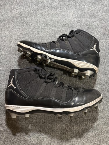 Jordan space jam Football Cleats Mens US 11.5 Black Nike Lunarlon Mid retro 11