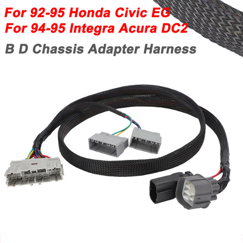 For 1992-95 Honda Civic EG & Acura Integra DC2 OBD1 OBD2 Chassis Adapter Harness - Picture 1 of 11