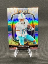 Jaylen Waddle 2025 Select Silver Prizm Premier Level Miami Dolphins (VB10)
