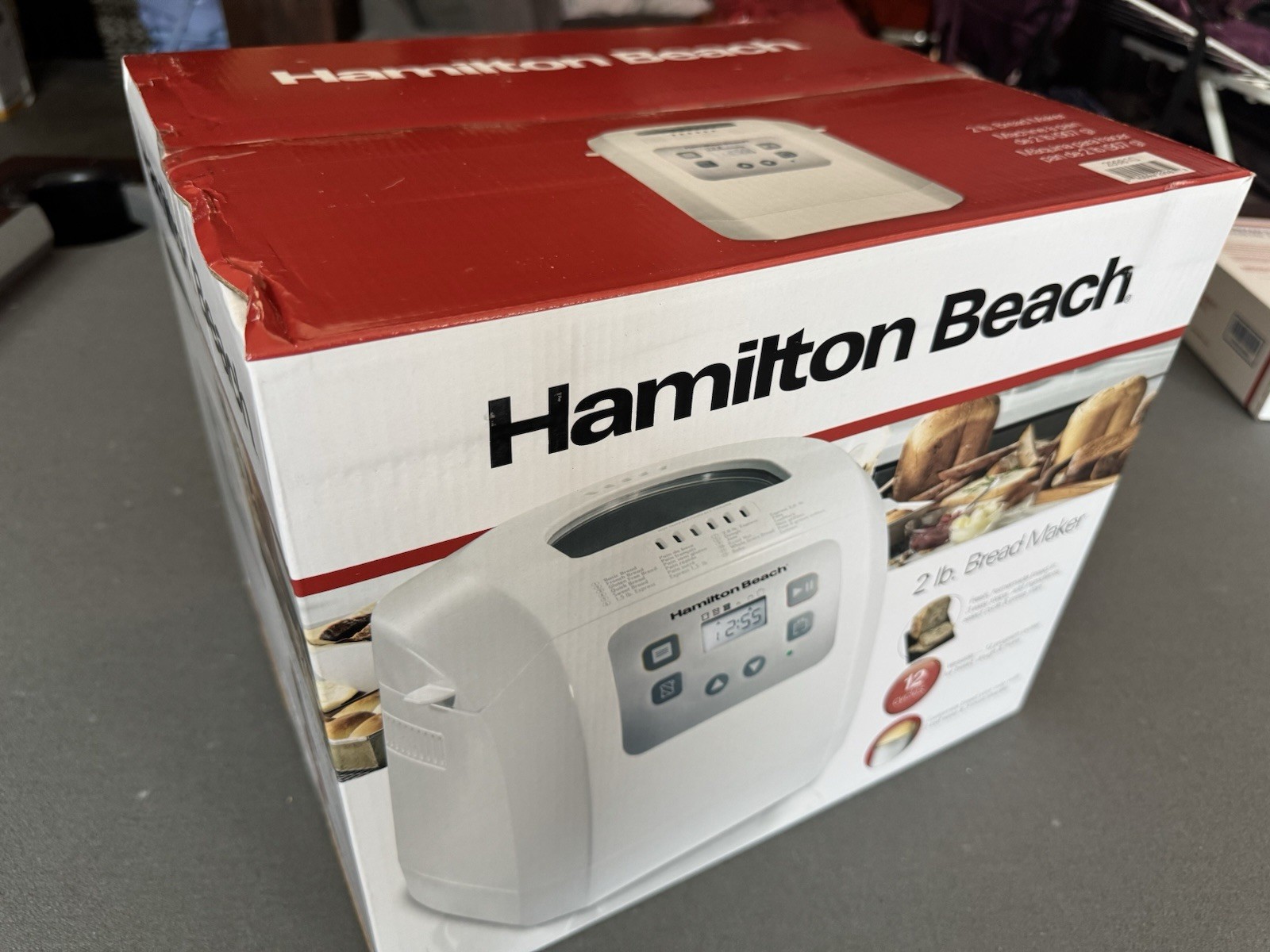 Hamilton Beach HomeBaker Bread Machine White New In Box Never Used