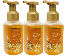3 BATH BODY WORKS ICED CINNAMON ROLLS GENTLE FOAMING HAND SOAP 8.75 FL OZ NEW