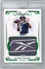 2021 Panini Flawless Flawless Symbols #/2 Russell Wilson #SYM-RWI Player Worn