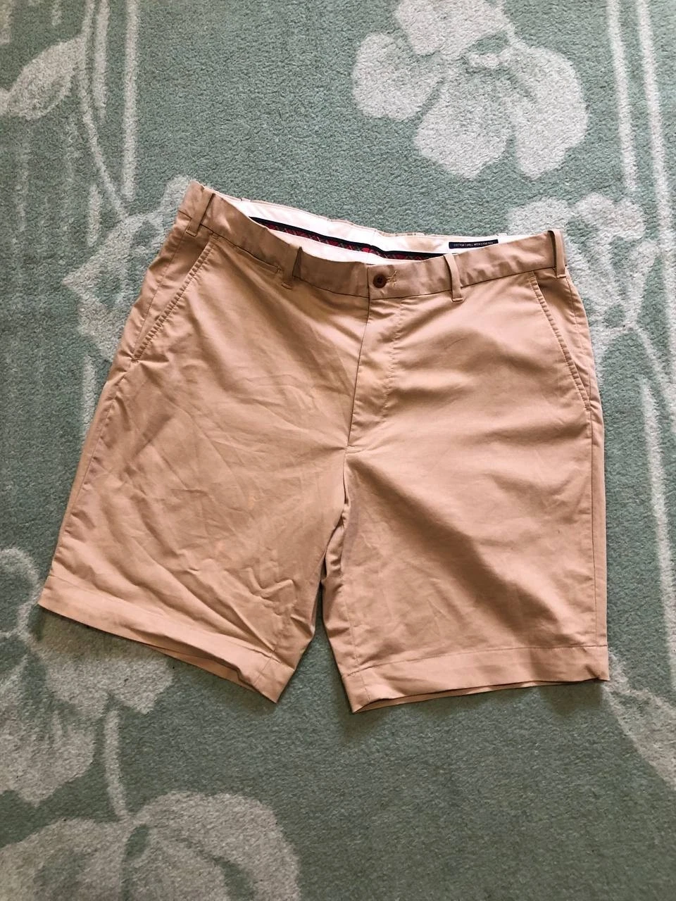Polo Ralph Lauren Shorts Mens 36 Beige Pony Golf Classic Fit Stretch Chino 90s