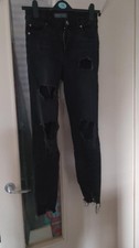 Primark Black distressed skinny jeans