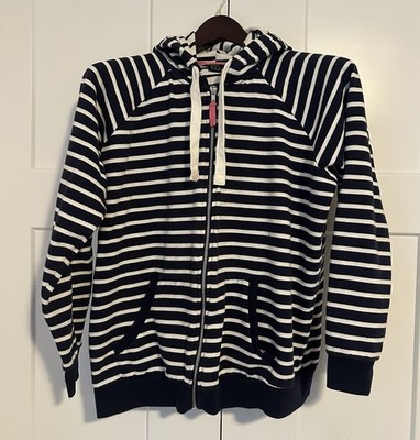 Florence & Fred Navy And White Hoodie Full Zip