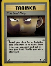 The Boss's Way Uncommon Legendary Collection 105/110 Trainer Normal Pokemon Card