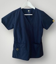 WonderWink Origins Womens XS Navy Blue Scrub Top- 6026 Wonder Wink