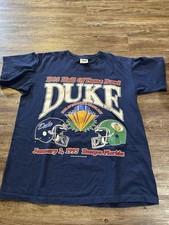 Vintage Duke Blue Devils Basketball Shirt Coach K Size Large 1995 Hall Of Fame