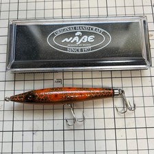 Nabe Pencil Orange Green Crackle Back Old Standing Fishing Lure
