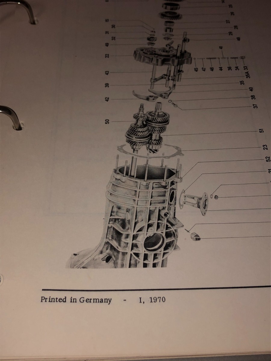 VINTAGE PORSCHE 914 914/6 TRANSMISSION WORKSHOP MANUAL BINDER | eBay