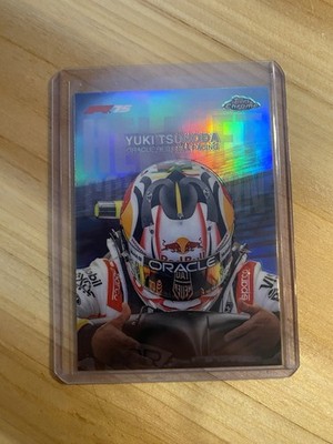 2025 Topps Chrome Yuki Tsunoda Oracle Red Bull Racing Helmet Collection HC-3