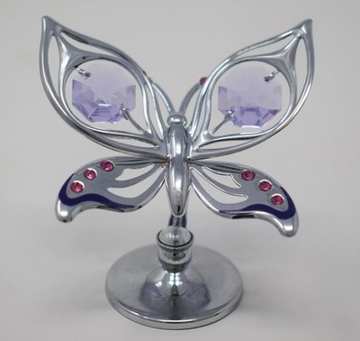 Crystocraft verchromte Orchidee Schmetterling