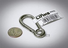 Lucky Line Tough Links Stainless Steel Interlocking Snap Eyelet SS A543 2-3/8"