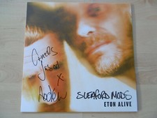 Sleaford Mods Autogramm signed LP-Cover "Eton Alive" Vinyl