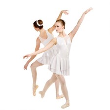 Victoria Dancewear Costume Frost Small Adult White Shimmer Lyrical Contemporary