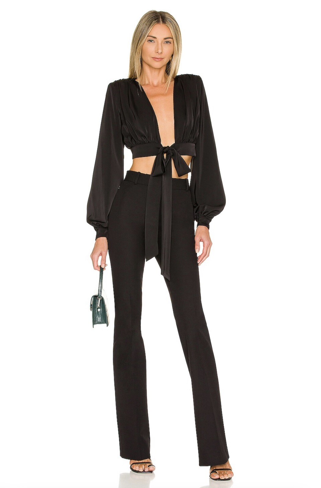 Revolve NBD Cropped Black Top - Small