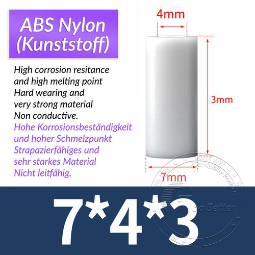 M3-M12 WHITE NYLON SPACERS PLASTIC STANDOFFS ROUND THICK WASHERS - Picture 74 of 232