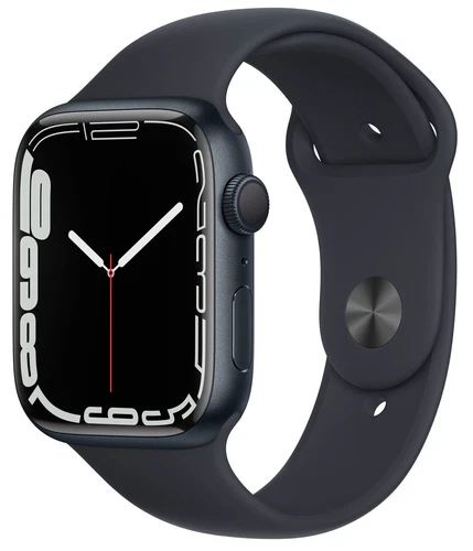 Apple Watch Series 7 GPS 45mm Midnigt  Aluminum case - Mid Sport Band MKN53LL/A