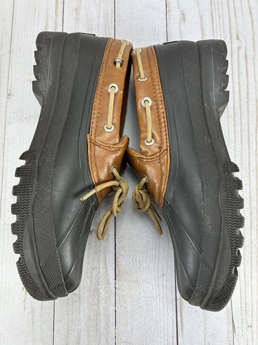 Sperry Top-Sider Cormorant Duck Boots Waterproof Brown Leather Womens Size 7.5 - Picture 9 of 11