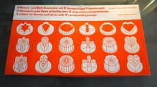 sugarcraft Blumen- und Blattschneider - 6 verschiedene mit 12 entsprechenden Stempeln