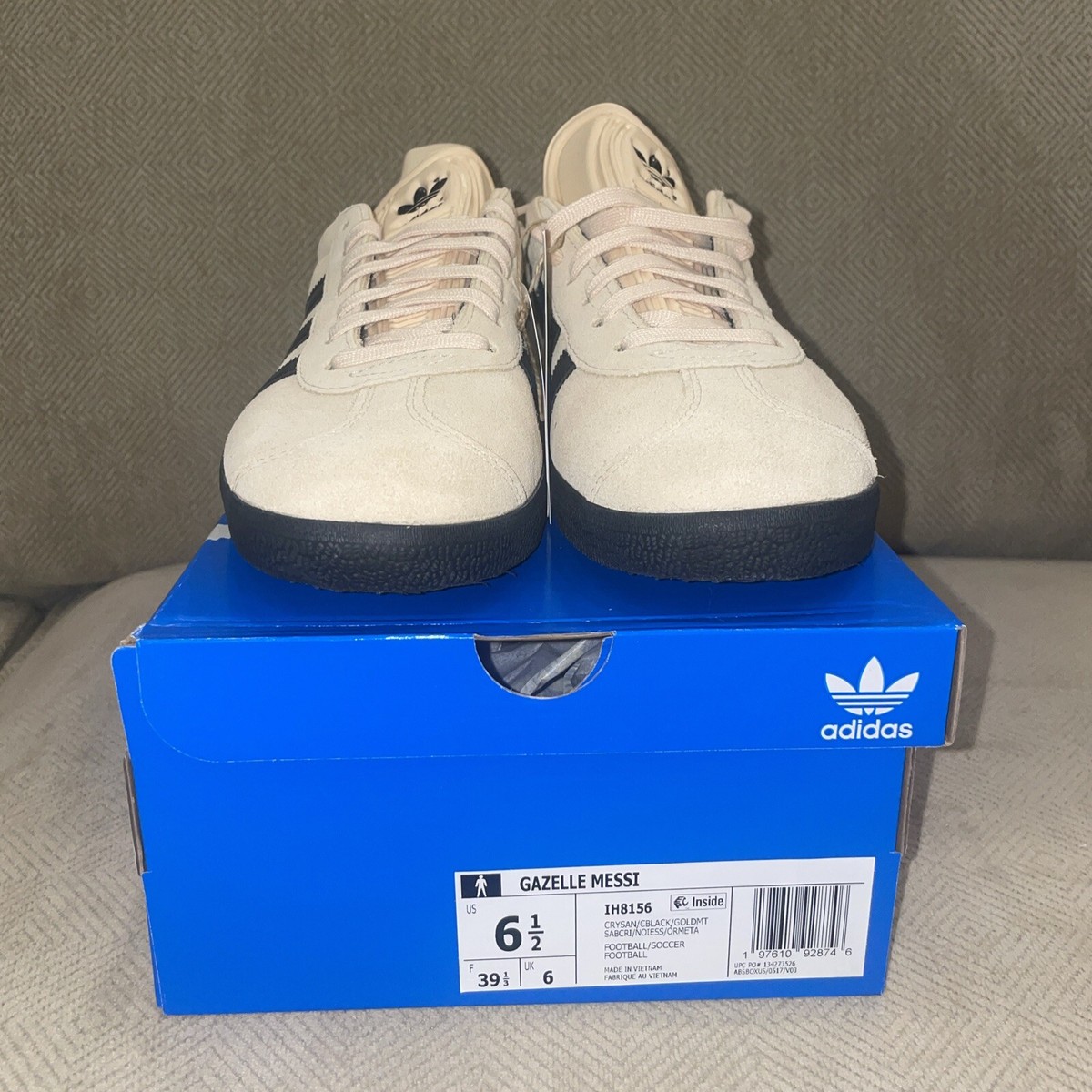 Giày Adidas Gazelle Messi 'Crystal Sand' IH8156