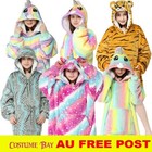 Animal Hooded Blanket Hoodie Ultra Plush Comfy Giant Sweatshirt Fleece Warm AU