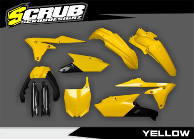 ISUKA　Air450X Yamaha Plastics YZ450f 2014 2015 2016 2017 + airbox - forks yellow