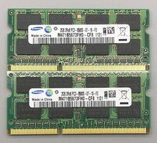 Samsung Laptop DDR3 2GBx2 1066Mhz PC3-8500 CL7 204-Pin 1.5V - Lot of 2 Matched