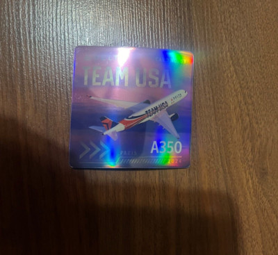 airplane trader card number 63 delata a350 team usa paris