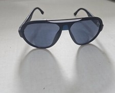 Diesel DL 0020 Tear Drop Fashion Sunglasses Matte Black Frame Blue Lens 135mm