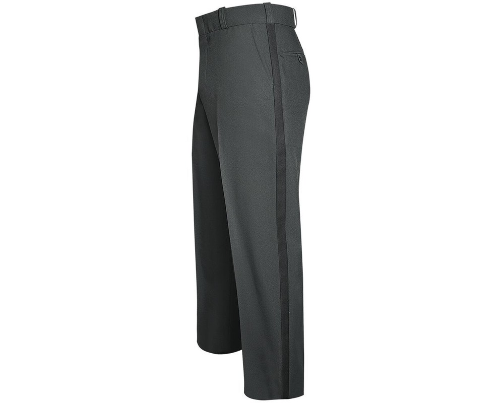 NEW WOMENS 12 UNHEMMED FLYING CROSS OHIO SHERIFF PANT GRAY W/ BLACK STRIPE