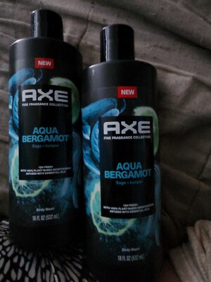 2 Axe Fine Fragrance Collection Men Bodywash Aqua Bergamot