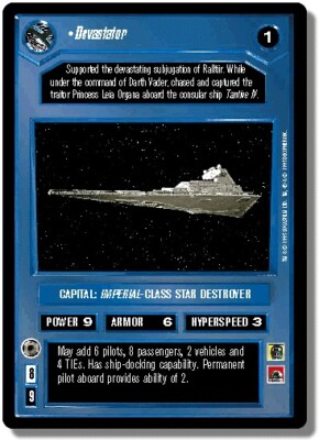 1x  Devastator - Super Rare Foil Foil Line Damaged Reflections - BB (Star Wars -