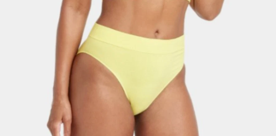 Auden 4-pack Womens Cotton Seamless Cheeky Underwear XS (0-2) Lime/Yellow - Image 2 of 4
