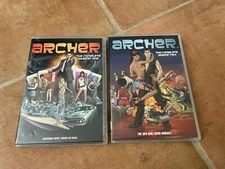 Archer DVD Seasons 1 & 2 Complete Spy Espionage 4 Discs
