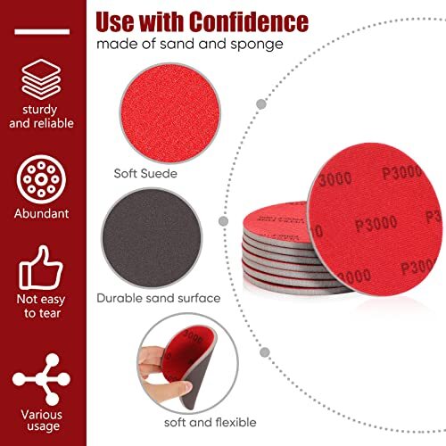 8 Pack Bowling Sanding Pads Resurfacing Polishing Cleaning Kit for Bowling Bowls - Afbeelding 6 van 7