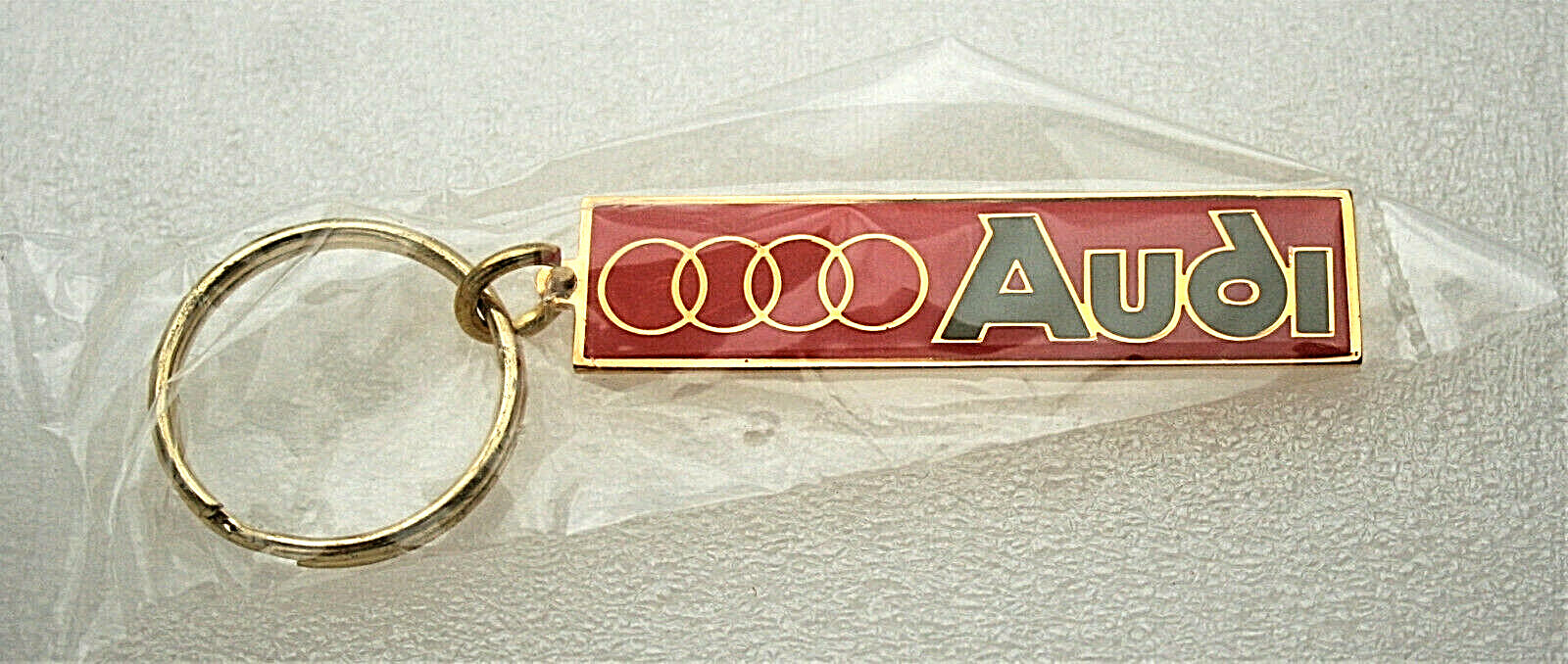 Vintage Audi Brass Car Logo Auto Key Chain 1970's NOS New Unopened | eBay